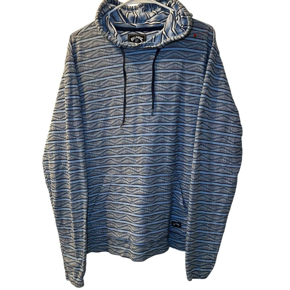 Billabong Flecker Diego Pullover Hoodie Men's Size Small Blue Surf Beach Skater